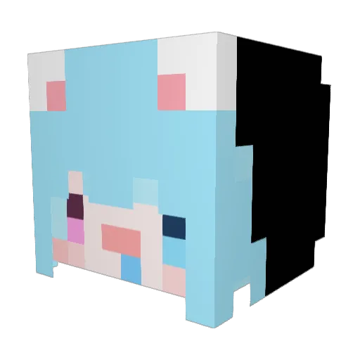 Zach_Carpenter Minecraft avatar head, 3D render