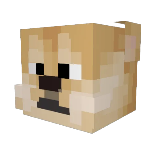 Zach_Maxumis Minecraft avatar head, 3D render