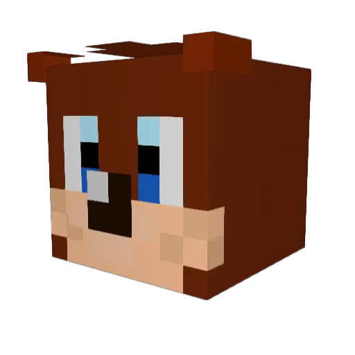 Zach_Zap Minecraft avatar head, 3D render