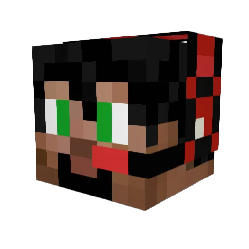 Zach_rl Minecraft avatar head, 3D render