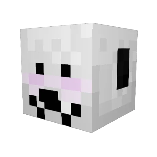 Zachardy Minecraft avatar head, 3D render