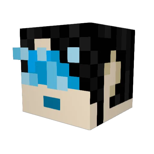 ZacharyCullen Minecraft avatar head, 3D render