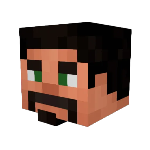 ZacharyDoesGames Minecraft avatar head, 3D render