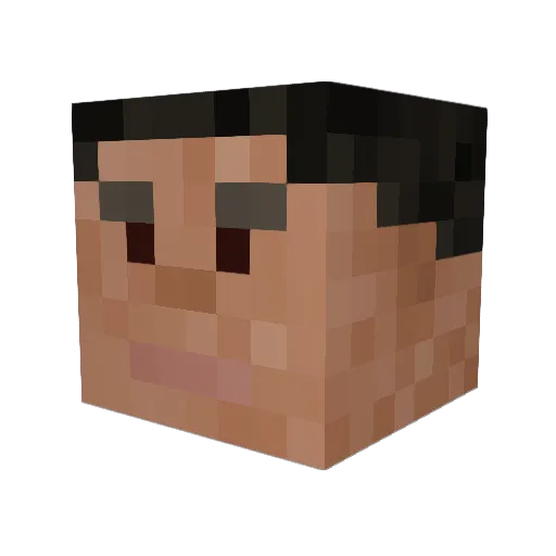 Zachattack2021 Minecraft avatar head, 3D render