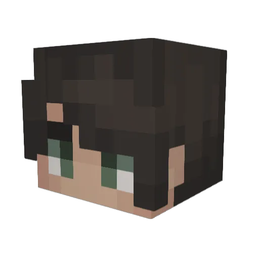Zachdahamman Minecraft avatar head, 3D render
