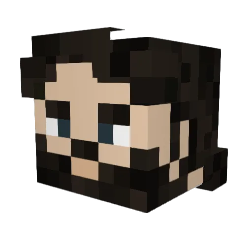 Zache6667 Minecraft avatar head, 3D render