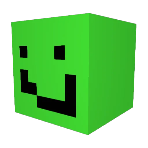 Zache8 Minecraft avatar head, 3D render