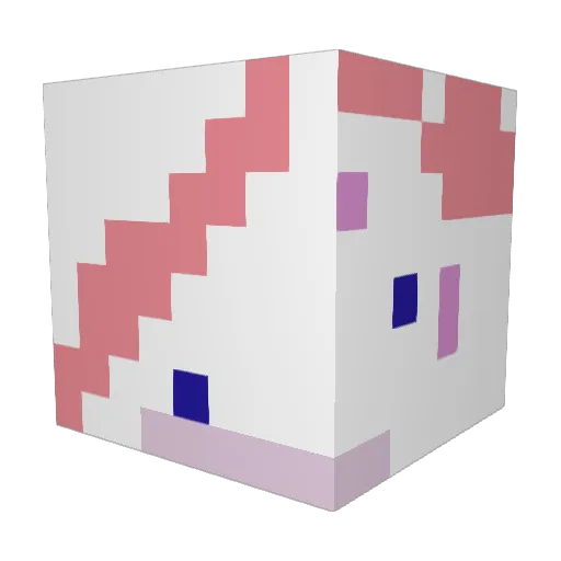 Zachisheree Minecraft avatar head, 3D render