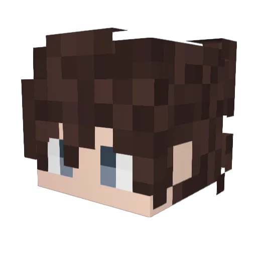 Zachmymanbro Minecraft avatar head, 3D render