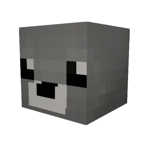 ZachnoSlack Minecraft avatar head, 3D render