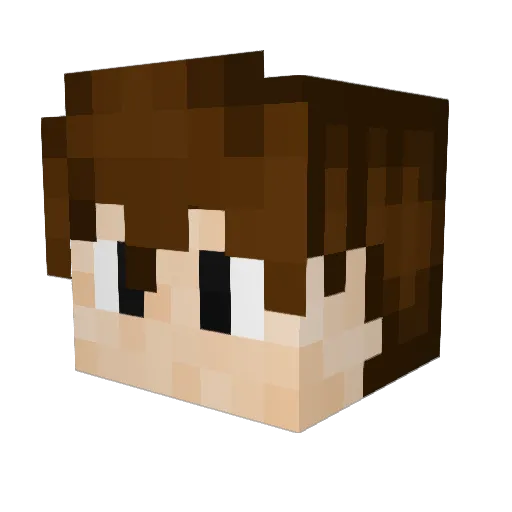 Zachpac14 Minecraft avatar head, 3D render