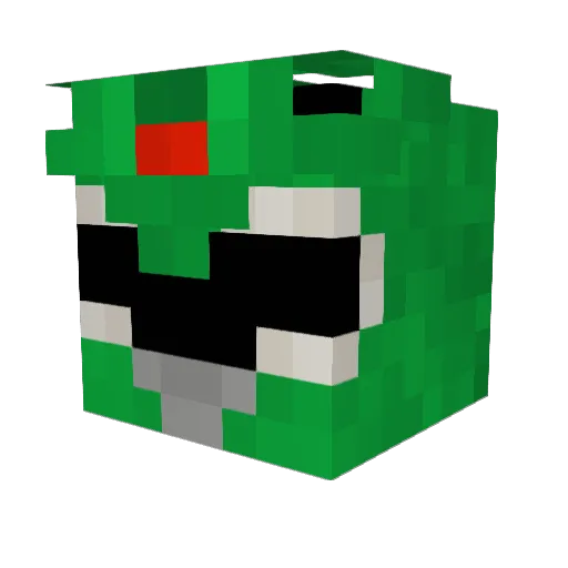 ZachyLA Minecraft avatar head, 3D render