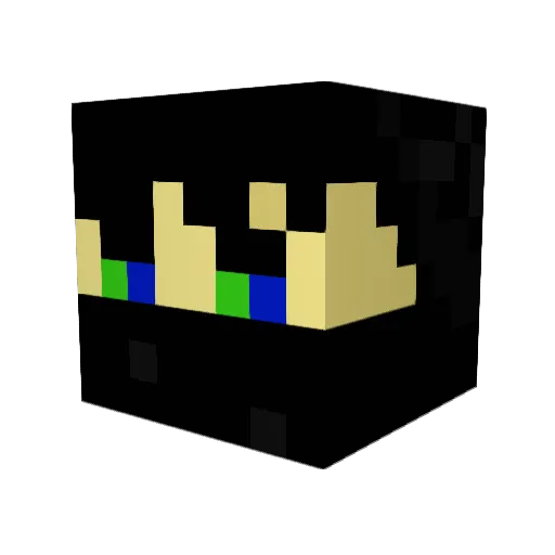 Zack1490 Minecraft avatar head, 3D render