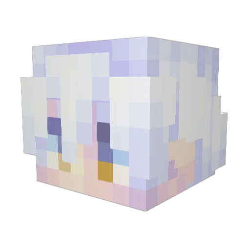 Zack32 Minecraft avatar head, 3D render