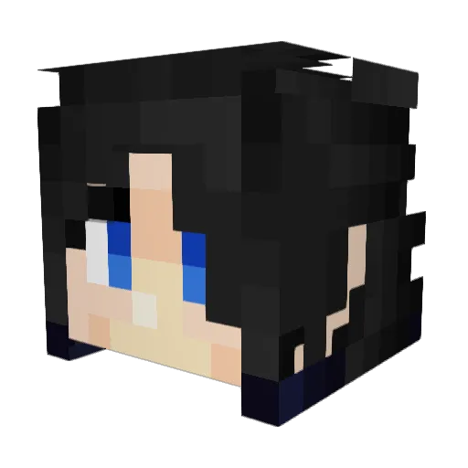 Zack3r Minecraft avatar head, 3D render