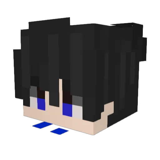Zack7457 Minecraft avatar head, 3D render