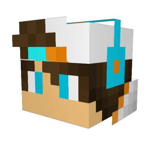 ZackAttack6767 Minecraft avatar head, 3D render