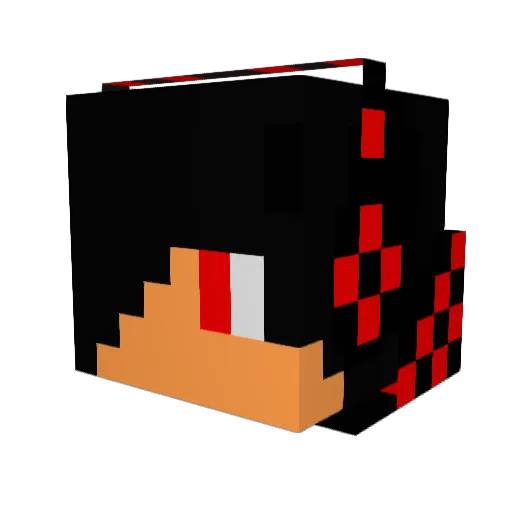ZackDei Minecraft avatar head, 3D render