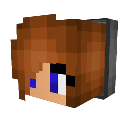 ZackFuckedKal Minecraft avatar head, 3D render