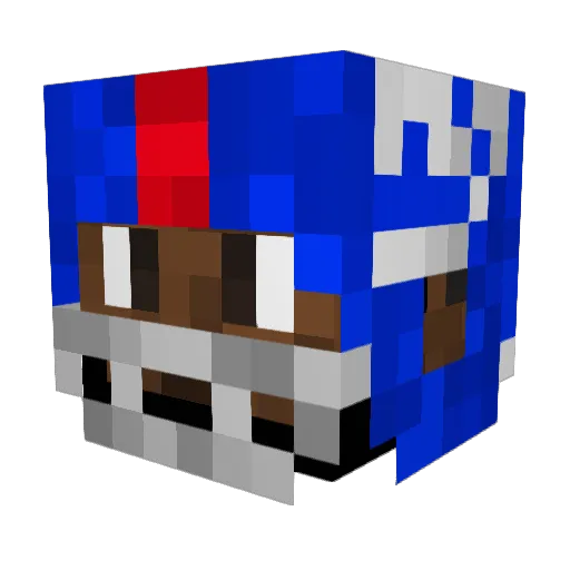 ZackGaming13 Minecraft avatar head, 3D render