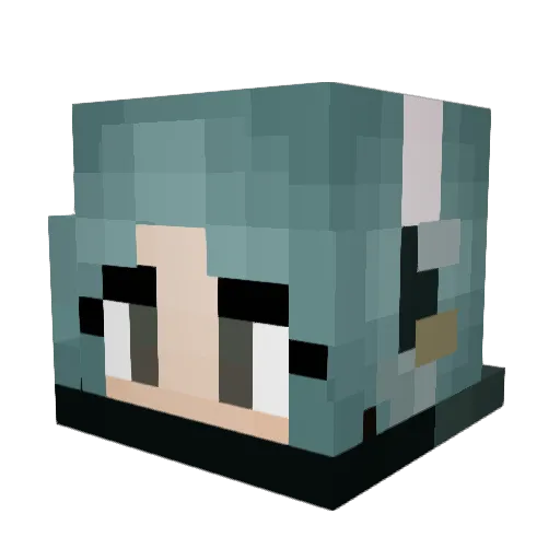ZackGaming Minecraft avatar head, 3D render