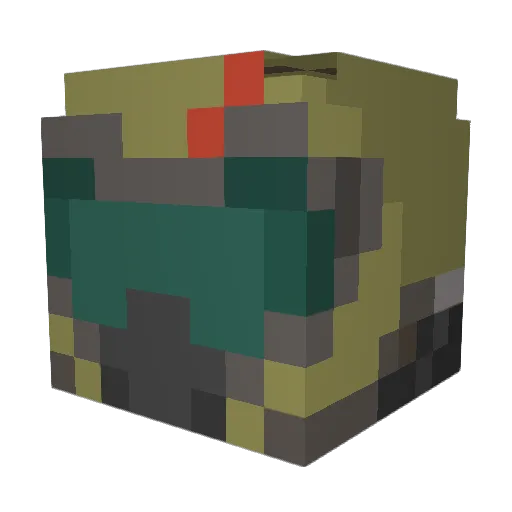 ZackWash Minecraft avatar head, 3D render