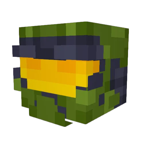 ZackXevious Minecraft avatar head, 3D render