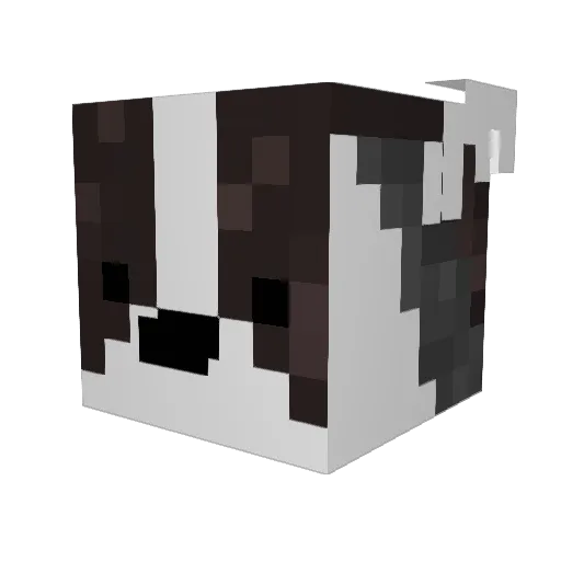 Zack_Azeros Minecraft avatar head, 3D render