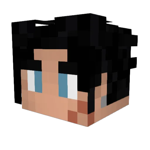 Zack_Fair430 Minecraft avatar head, 3D render