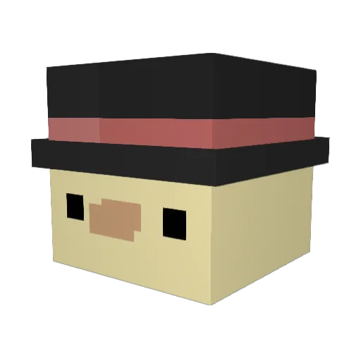 Zack_MrDuck Minecraft avatar head, 3D render