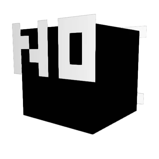 Zack_x2 Minecraft avatar head, 3D render