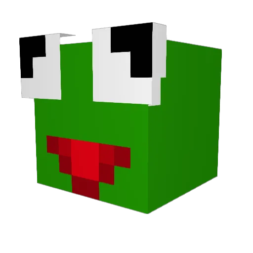 Zackaee Minecraft avatar head, 3D render