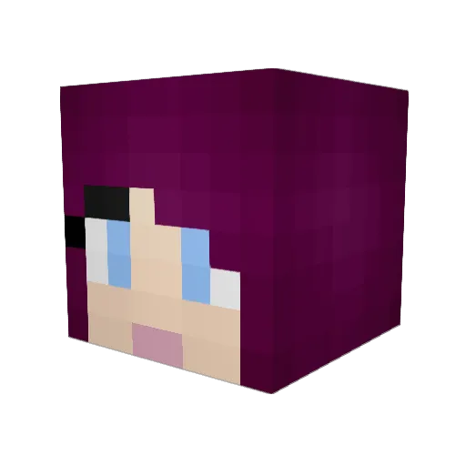 Zackattack6 Minecraft avatar head, 3D render