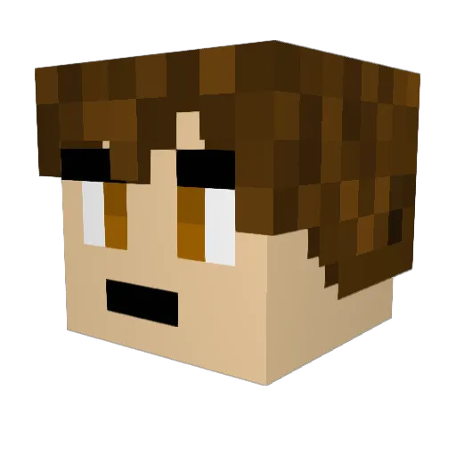 Zacker115 Minecraft avatar head, 3D render