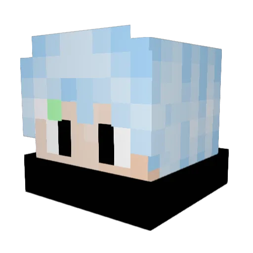 Zackk900 Minecraft avatar head, 3D render