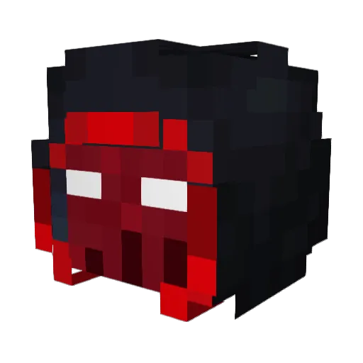 Zackkrs Minecraft avatar head, 3D render