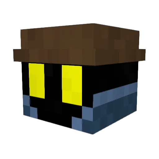 Zackorion15 Minecraft avatar head, 3D render