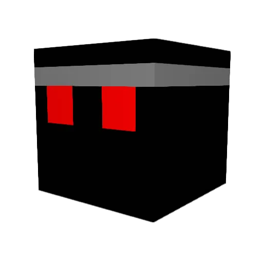 Zackow Minecraft avatar head, 3D render