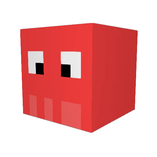 Zackr27 Minecraft avatar head, 3D render