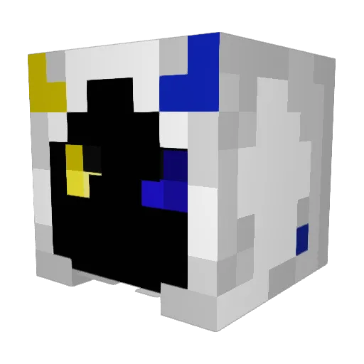 Zacky07 Minecraft avatar head, 3D render