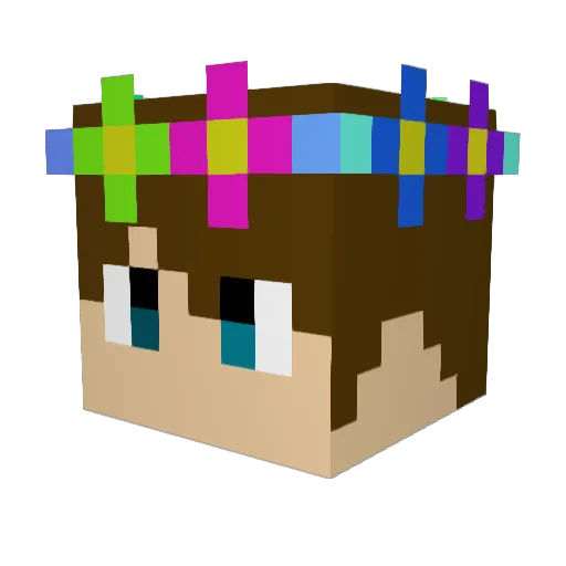 Zacky1 Minecraft avatar head, 3D render