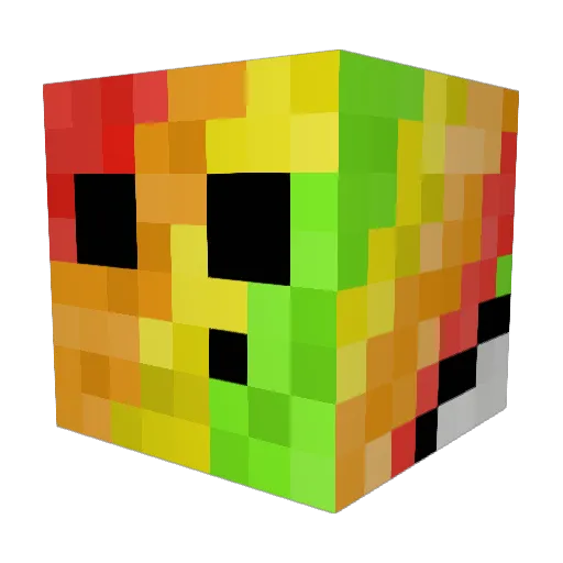 ZackyBoi69 Minecraft avatar head, 3D render