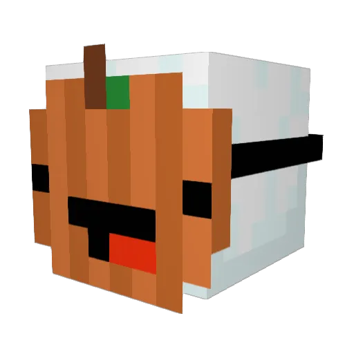 Zacmond Minecraft avatar head, 3D render