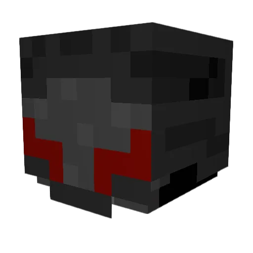Zacmort Minecraft avatar head, 3D render