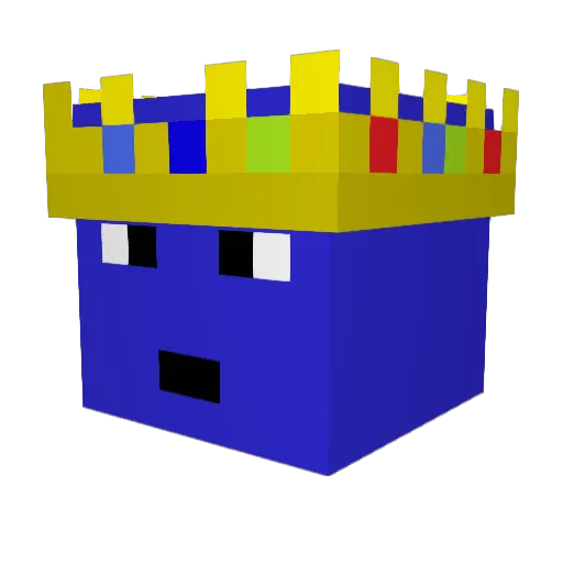Zacmucho Minecraft avatar head, 3D render