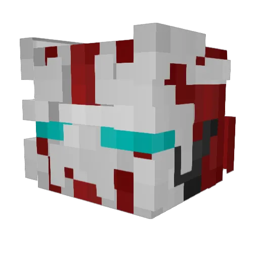 Zacst3r Minecraft avatar head, 3D render