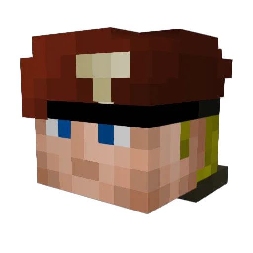 ZacyBoy147 Minecraft avatar head, 3D render