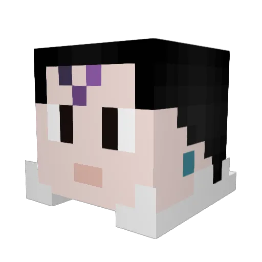 ZaddZilla Minecraft avatar head, 3D render