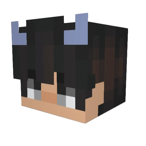 ZaddyNova Minecraft avatar head, 3D render