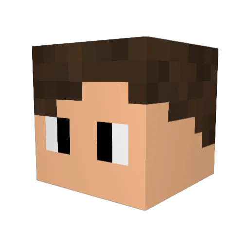 Zaddy_23 Minecraft avatar head, 3D render